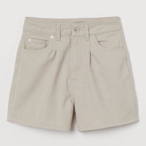 H&M High Waist Twill Shorts
